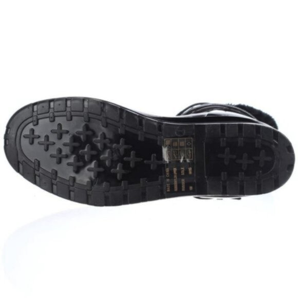 New Michael Kors Quilted Shearling Winter Belted Riding Fulton Boots - Picture 12 of 14